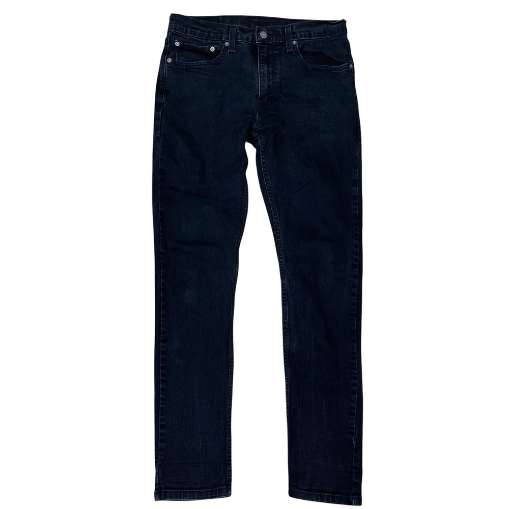 Levis 512 Slim Taper Jeans Mens 32x34 (Fits 32x31) Black Stretch Denim Grunge